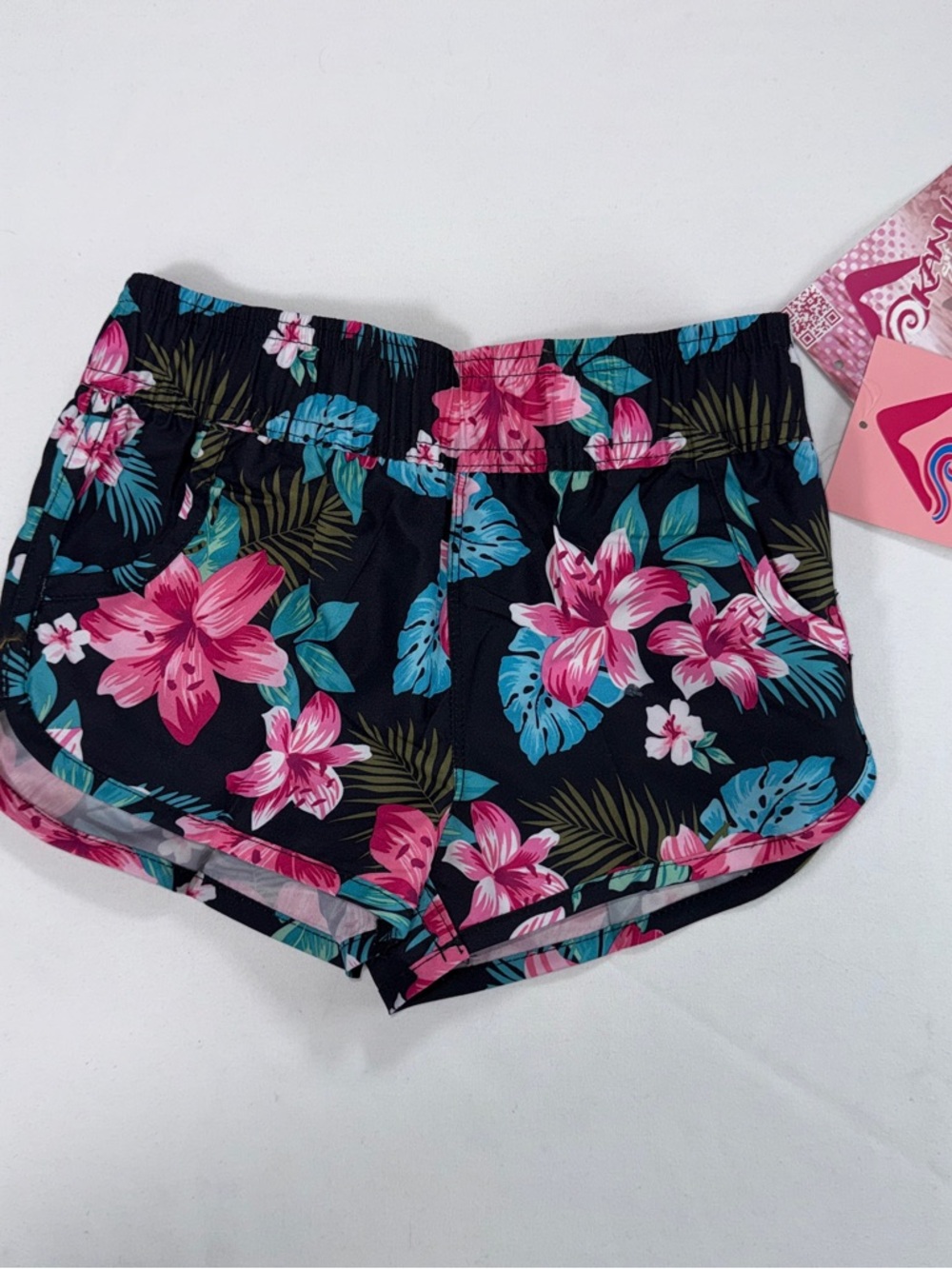 NWT | Kanu Surf Girls’ "Peggy" Board Shorts – Tropical Floral | L
